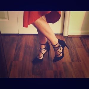 Jessica Simpson lace up heels